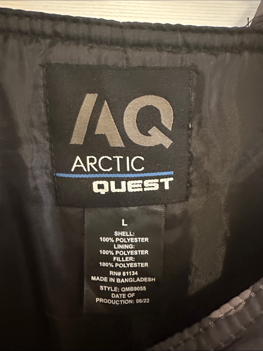 AQ/AQ Men's Black & Gray Camo Ski Bib Overalls - Picture 7 of 8